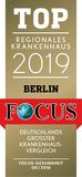 Focus-Auszeichnung Top Regionales Krankenhaus 2019 für das St. Marien-Krankenhaus Berlin Focus-Auszeichnung Top Regionales Krankenhaus für das Sankt Marien-Krankenhaus Berlin
