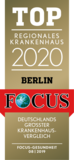 Focus-Auszeichnung Top Regionales Krankenhaus 2020 für das St. Marien-Krankenhaus Berlin Focus-Auszeichnung Top Regionales Krankenhaus für das Sankt Marien-Krankenhaus Berlin 2020