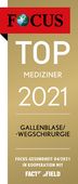 Focus Siegel Top Mediziner Gallenblase 2021