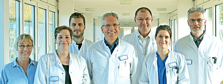 Das Team der Abteilung Allgemein- und Viszeralchirurgie, minimal-invasive Chirurgie und Koloproktologie im Sankt Marien-Krankenhaus Berlin