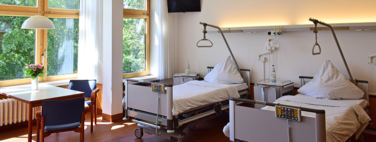Patientenzimmer im Sankt Marien-Krankenhaus Berlin