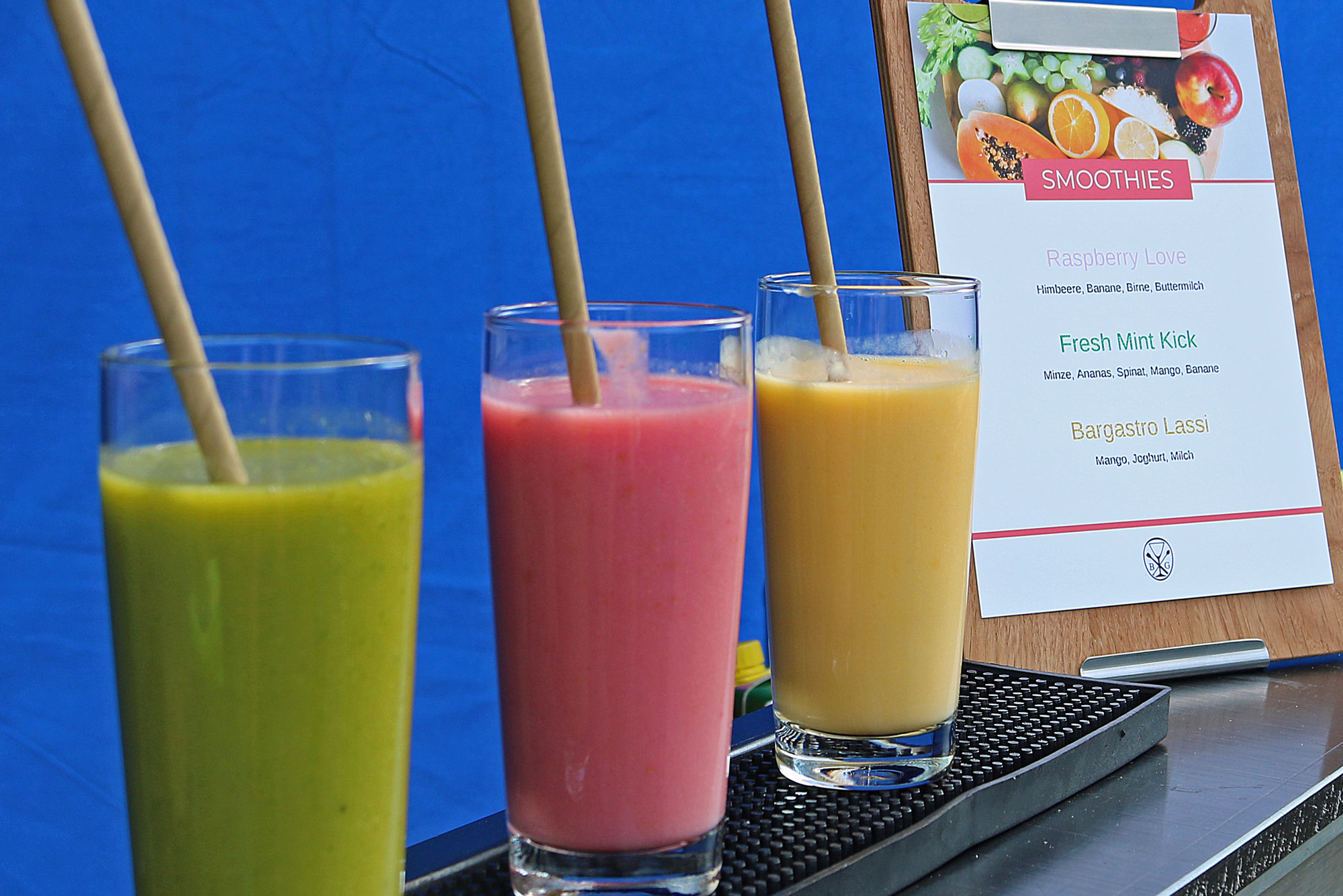 Smoothieauswahl beim Sankt Marien-Symposium